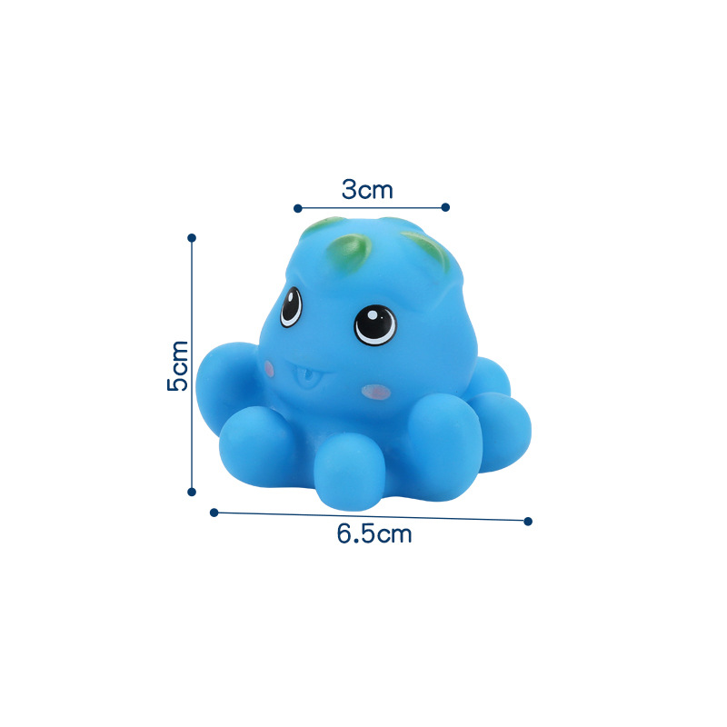 Factory wholesale children's bath toys baby infant water soft glue pinch called marine animal suit toys - Image 2