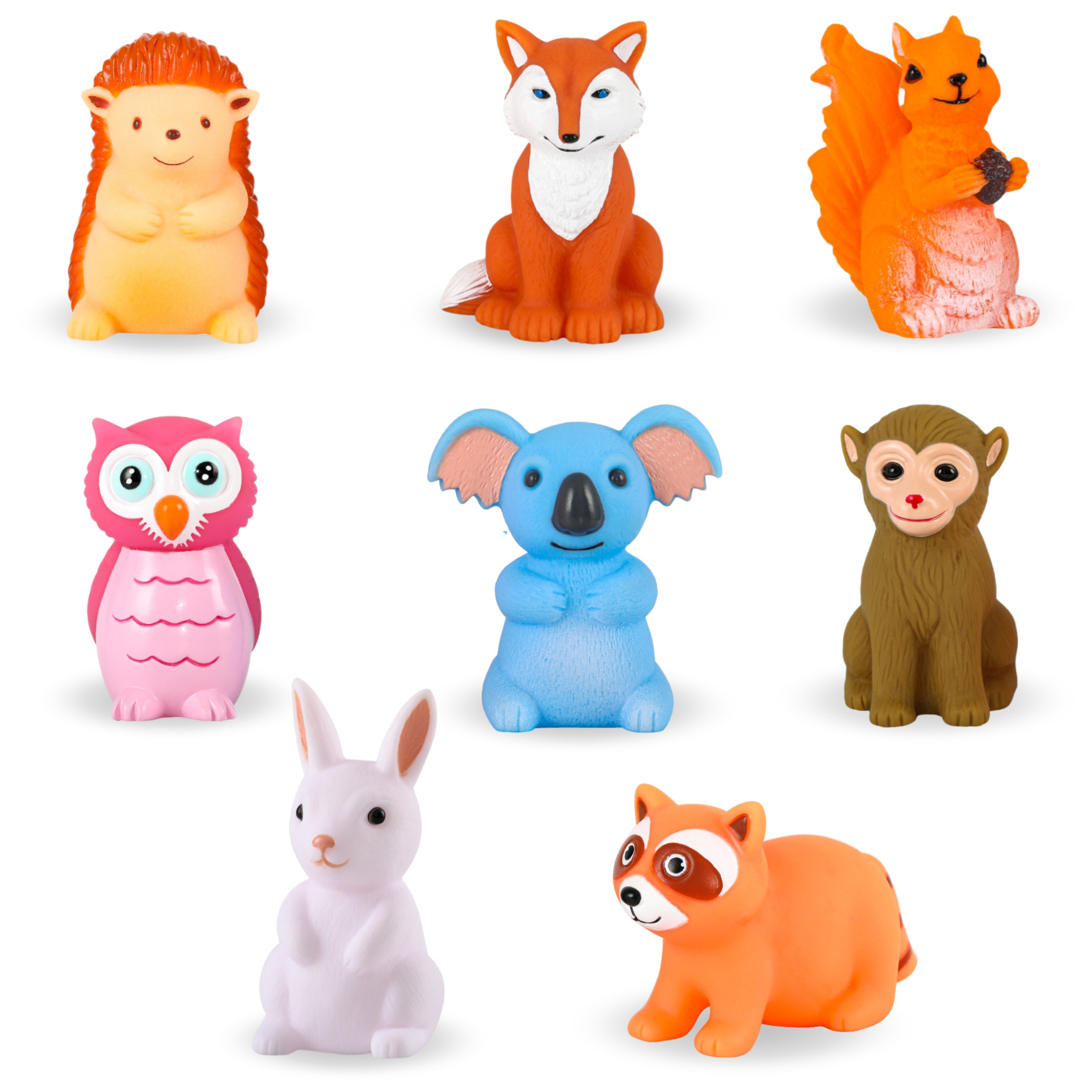 Cross-border hot selling vinyl toy animal suit pinch called water toys floating baby bath toys
