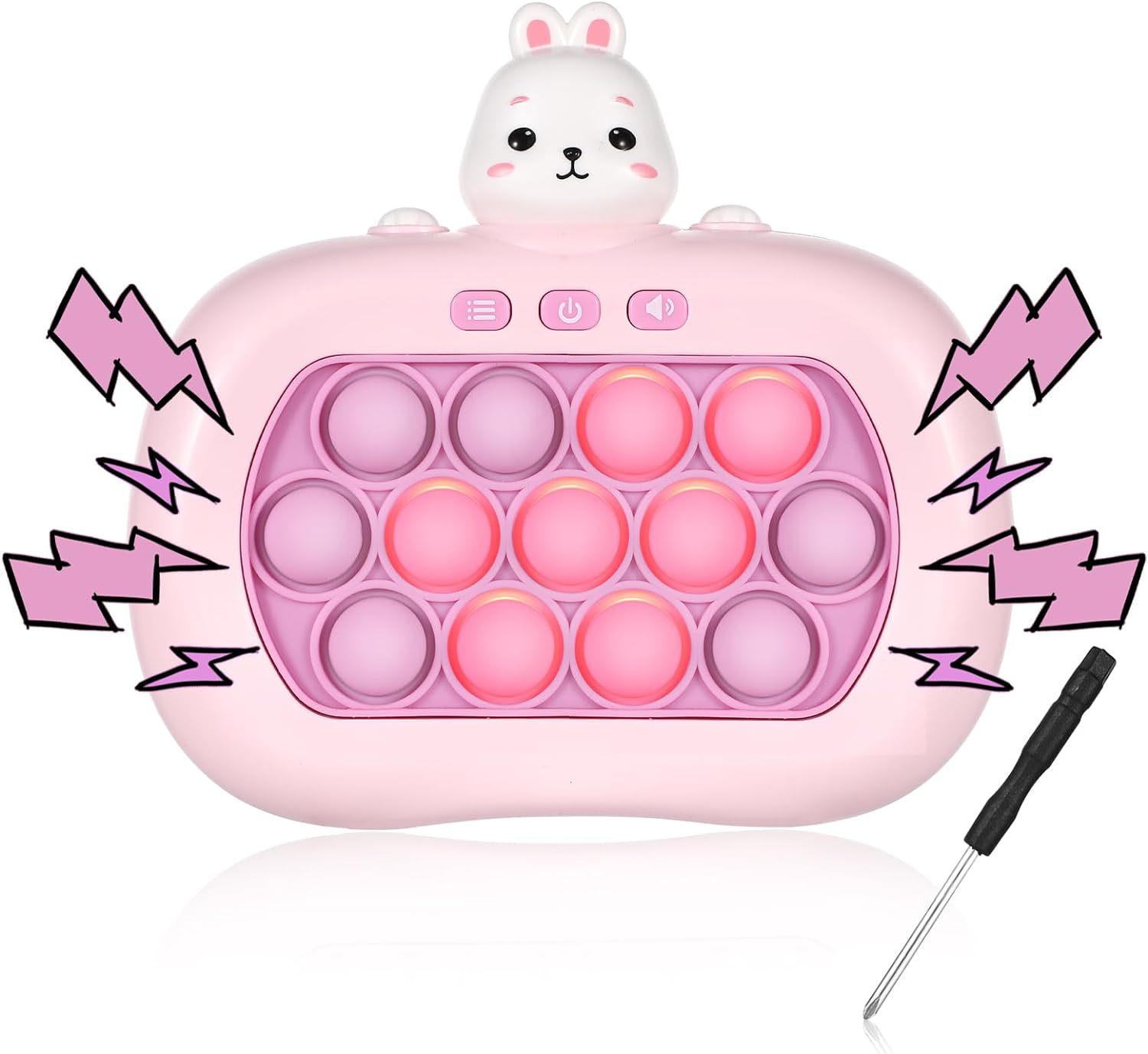 Kids Quick Push Game Toy, Musical Mole Game, Stress Relief Educational Toy