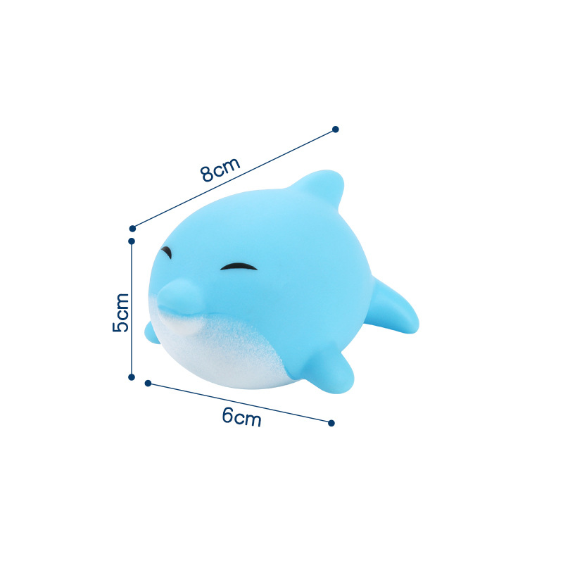 Factory wholesale children's bath toys baby infant water soft glue pinch called marine animal suit toys - Image 15
