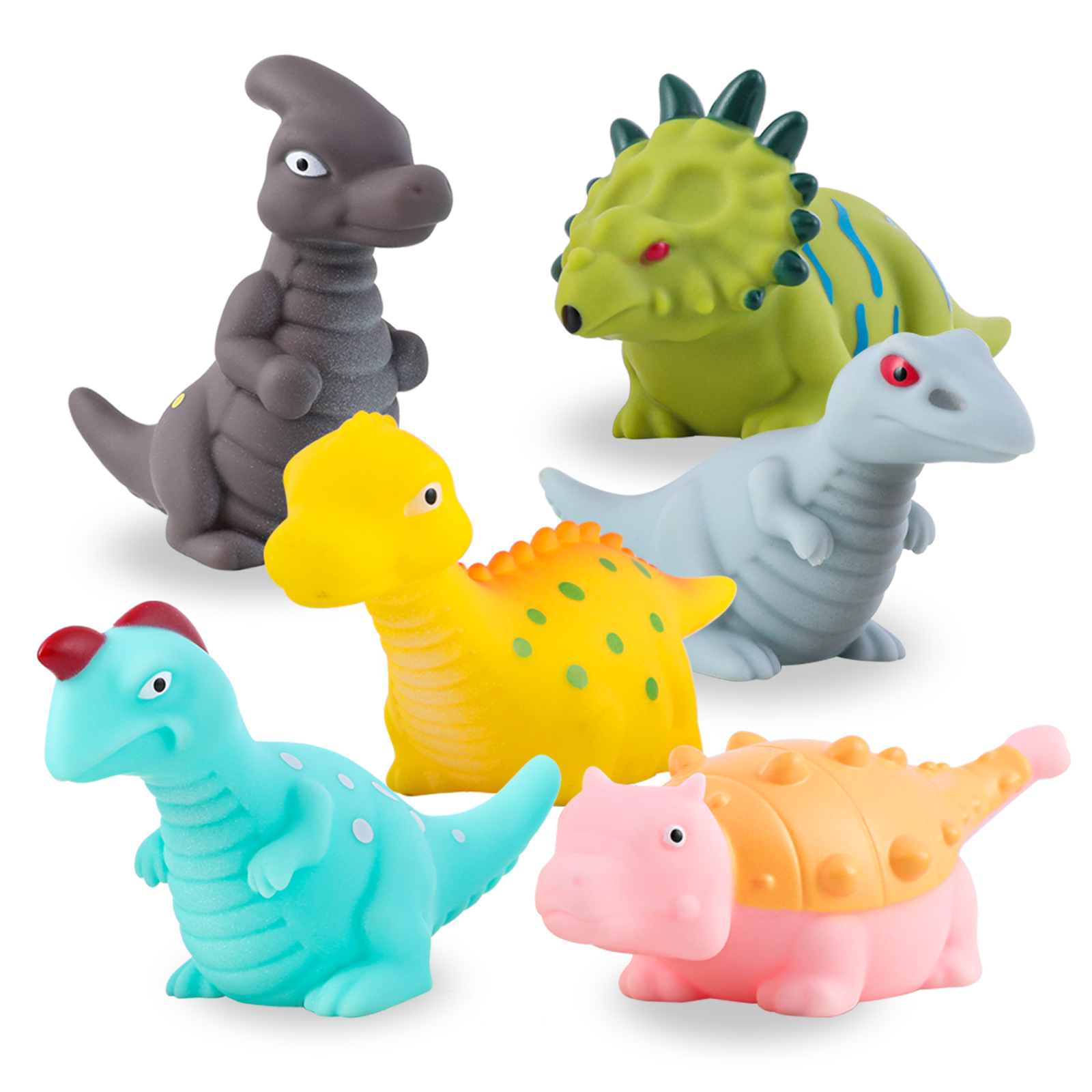 Cross-border hot selling vinyl toy animal suit pinch called water toys floating baby bath toys - Image 7