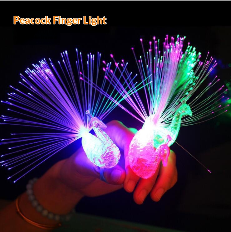 Kids LED Finger Projection Ring Light Glowing Cartoon Party Favor Toy - Image 9