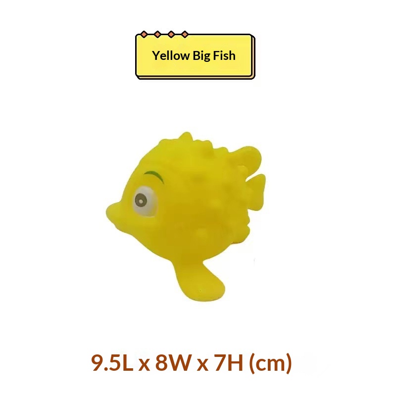 Kids Soft Rubber Marine Animal Bath Toys Water Spray Fish Crab Turtle Octopus - Image 23