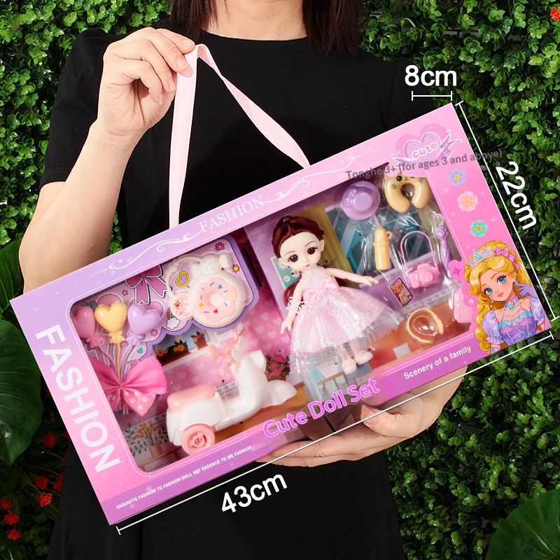 Chenghai Girls' Pretend Play Toys, Barbie Doll Set Gift Box Wholesale, Kindergarten Enrollment Gifts - Image 8