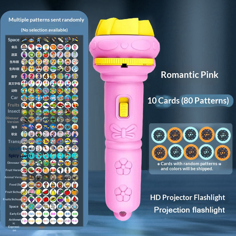 Children Projection Torch Toy, Mini Early Education Projector Flashlight - Image 8