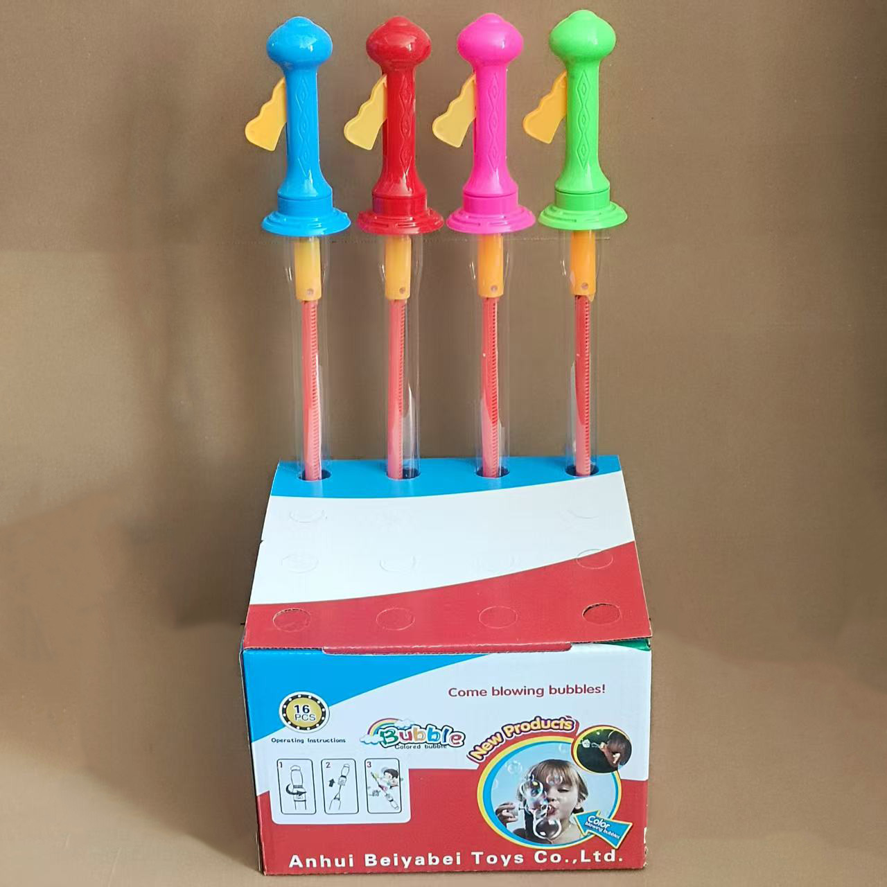 Windmill Bubble Wand Toy, Kids Outdoor Blowing Bubble Stick - Image 4