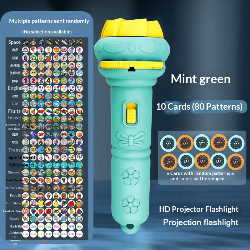 Children Projection Torch Toy, Mini Early Education Projector Flashlight - Image 9