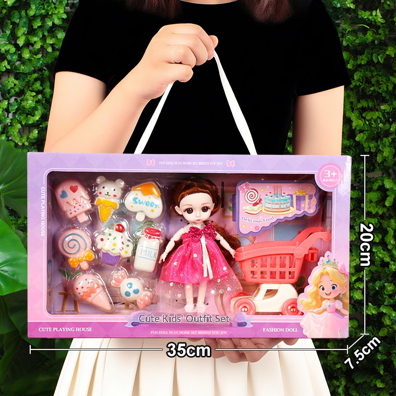 Chenghai Girls' Pretend Play Toys, Barbie Doll Set Gift Box Wholesale, Kindergarten Enrollment Gifts - Image 4