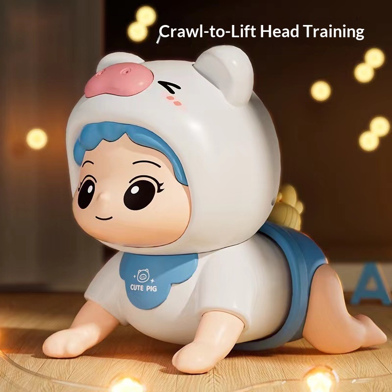 Electric Baby Crawling Toy, Musical Tummy Time Training Toy for Infants - Image 6