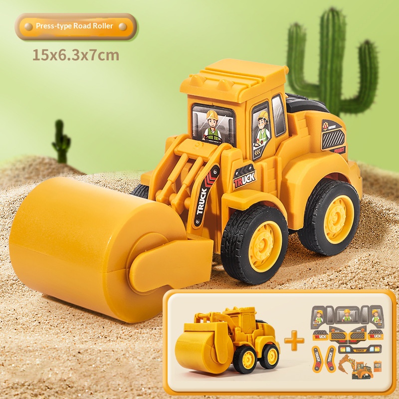 Kids Inertia Press Engineering Excavator Truck Toy - Image 3