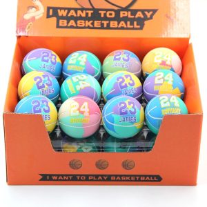 Kids Mini Rubber Bouncy Basketball High Elastic Sports Ball Toy
